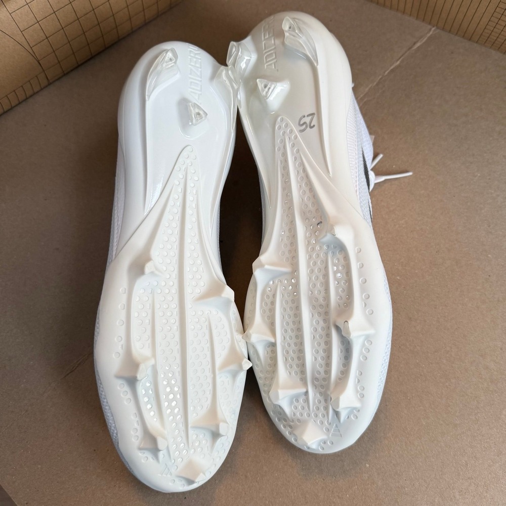 Adidas ADIZERO ELECTRIC+ FOOTBALL CLEATS White/Black Mens Size 12 IH7451 NEW - Picture 8 of 11